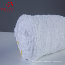 Bonne absorbant Hôtel 5 étoiles de haute qualité 100% serviettes blanches en coton Ensemble de serviettes personnalisées